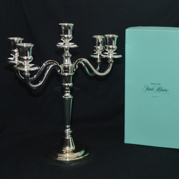 Ercuis Saint Hilaire Paris 5 Light Candelabra